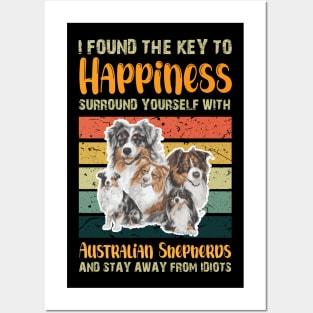 I Found the Key to Happiness Stay Away From Idiots Posters and Art